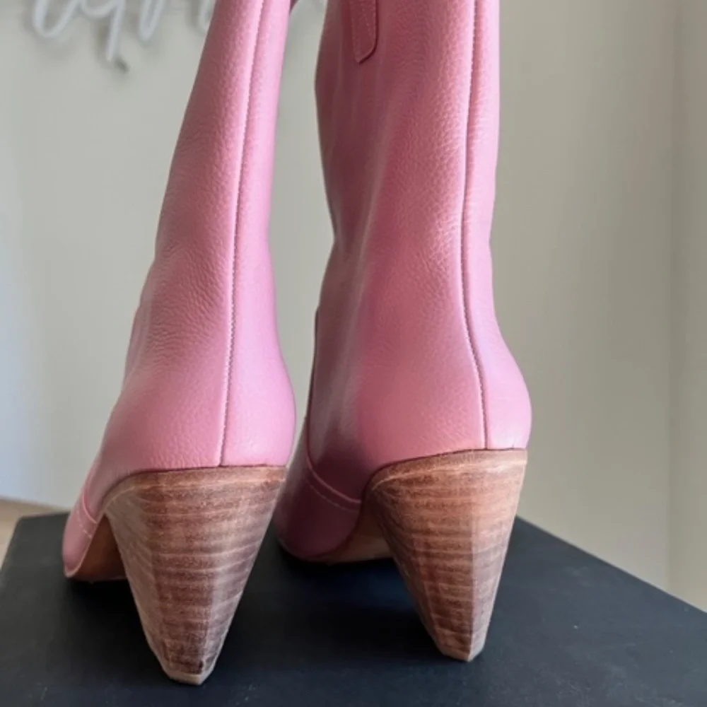 Rachel Coney pink cowboy boots - Picture 3 of 6